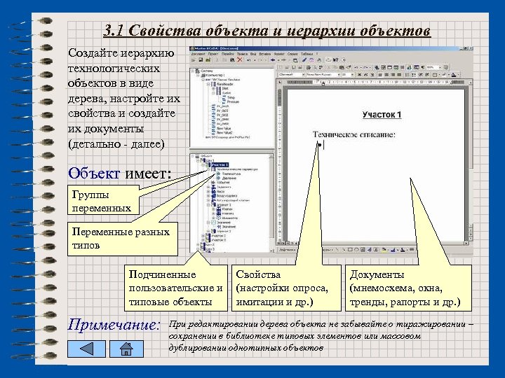 3. 1 Свойства объекта и иерархии объектов Создайте иерархию технологических объектов в виде дерева,