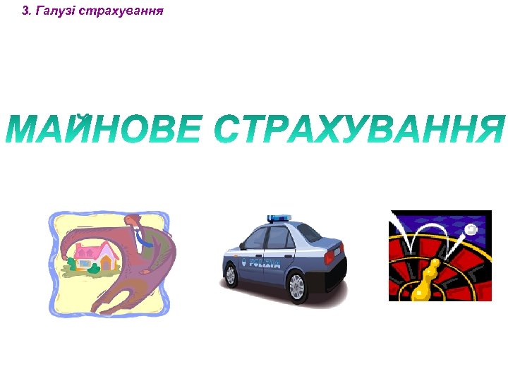 3. Галузі страхування 