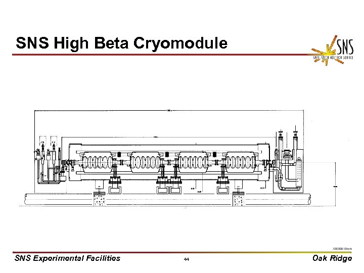 SNS High Beta Cryomodule X 0000910/arb SNS Experimental Facilities 44 Oak Ridge 