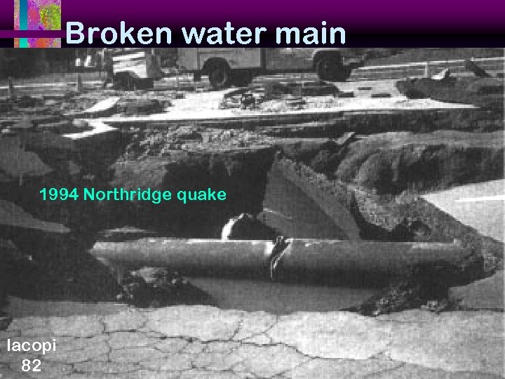 Broken water main 1994 Northridge quake Iacopi 82 