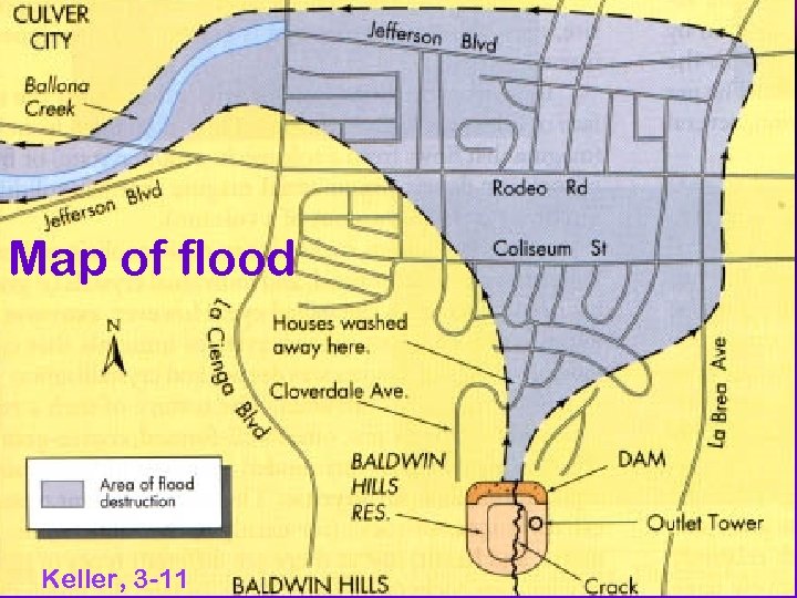 Map of flood Keller, 3 -11 