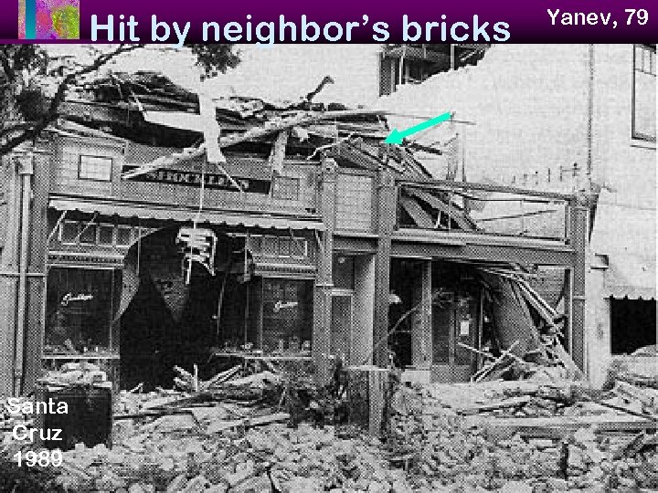 Hit by neighbor’s bricks Santa Cruz 1989 Yanev, 79 