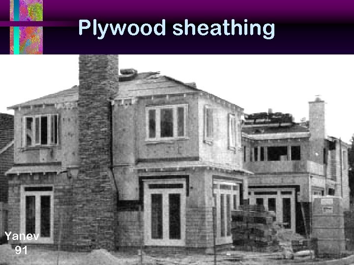 Plywood sheathing Yanev 91 