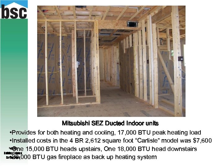 Mitsubishi SEZ Ducted Indoor units • Provides for both heating and cooling, 17, 000
