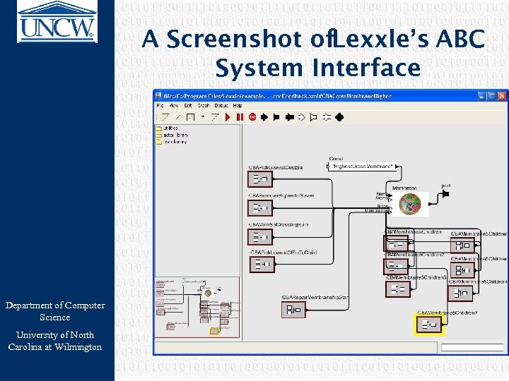 A Screenshot of. Lexxle’s ABC System Interface Department of Computer Science University of North