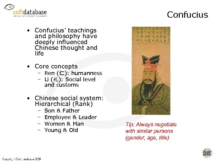 Confucius • Confucius’ teachings and philosophy have deeply influenced Chinese thought and life •