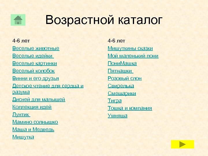Возрастной каталог 4 -6 лет Веселые животные Веселые идейки Веселые картинки Веселый колобок Винни