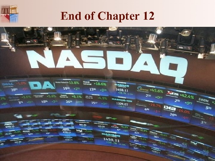 End of Chapter 12 