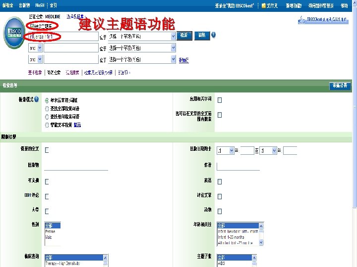 建议主题语功能 