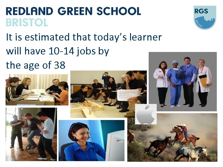 It is estimated that today’s learner will have 10 -14 jobs by the age