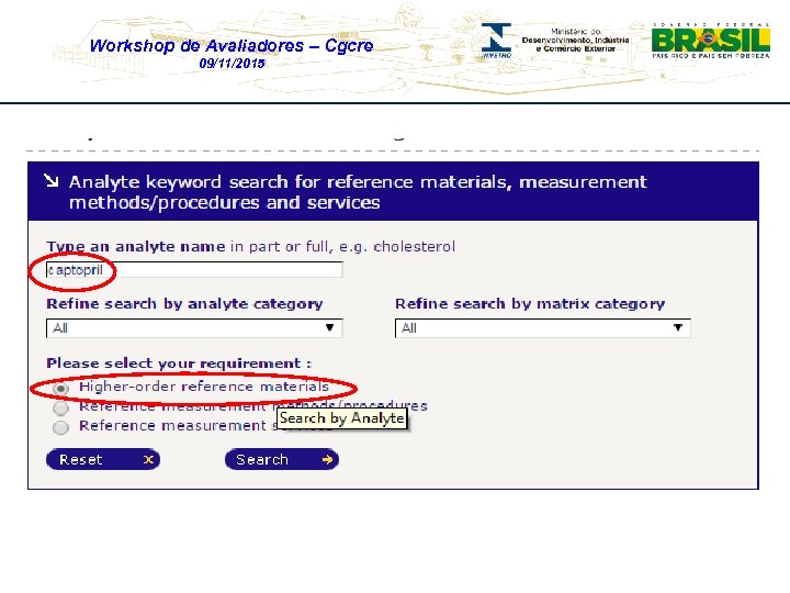 Workshop de Avaliadores – Cgcre 09/11/2015 