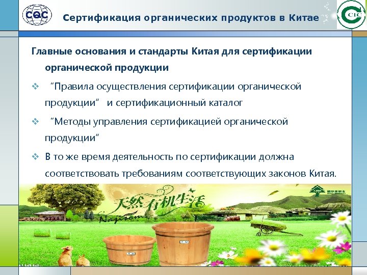 Сертификация органических продуктов в Китае Главные основания и стандарты Китая для сертификации органической продукции