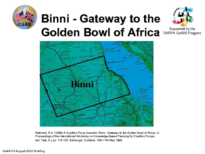 Co. AX Binni - Gateway to the Golden Bowl of Africa Rathmell, R. A.