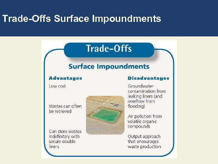 Trade-Offs Surface Impoundments 