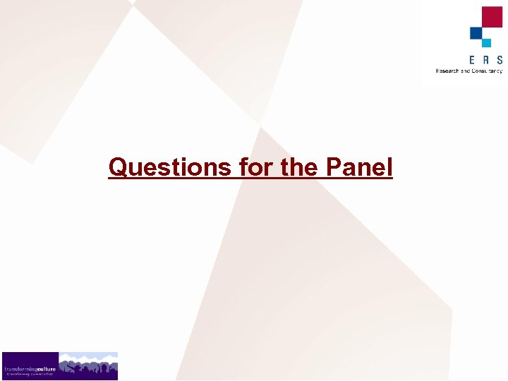 Questions for the Panel 