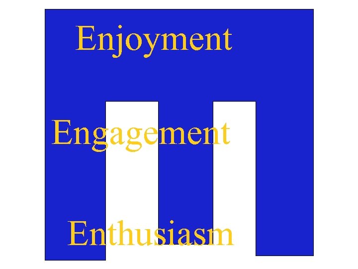 Enjoyment Engagement Enthusiasm 