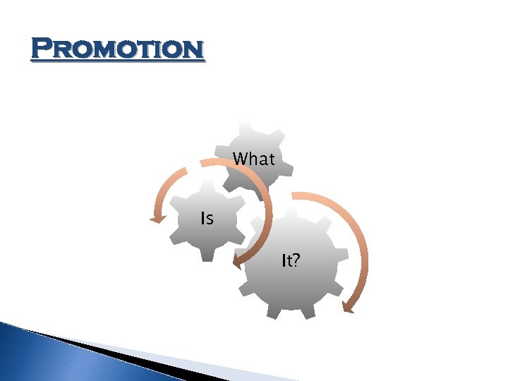 Promotion What Is It? 