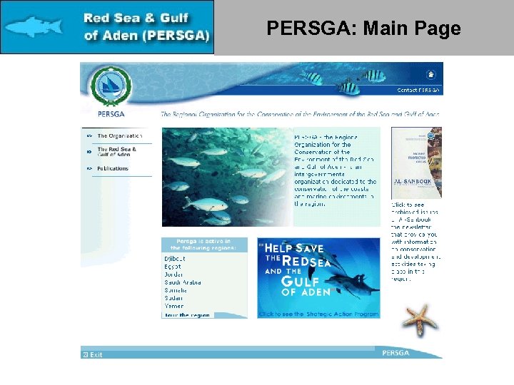 PERSGA: Main Page 