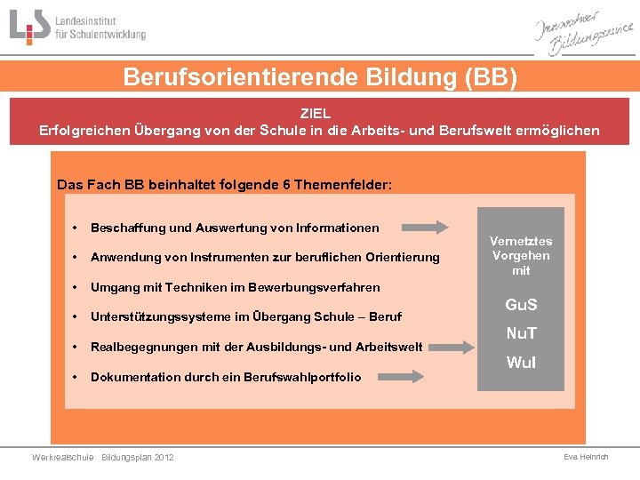 Das Neue Fach Berufsorientierende Bildung In Klasse 10