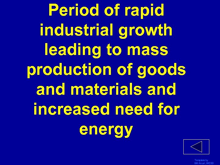 Period of rapid industrial growth leading to mass production of goods and materials and