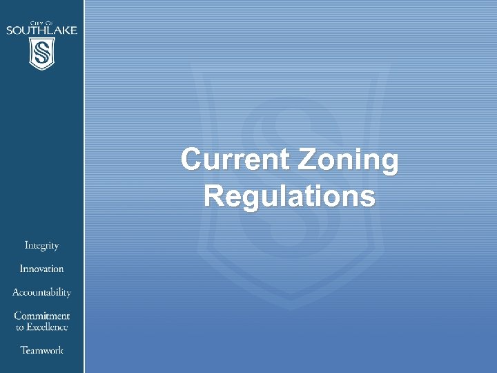 Current Zoning Regulations 