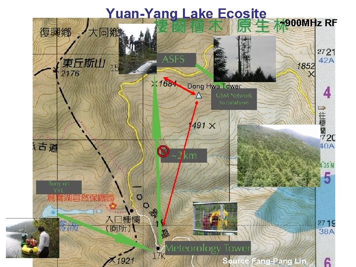 Yuan-Yang Lake Ecosite ~900 MHz RF Dong Hwa Tower Source Fang-Pang Lin 