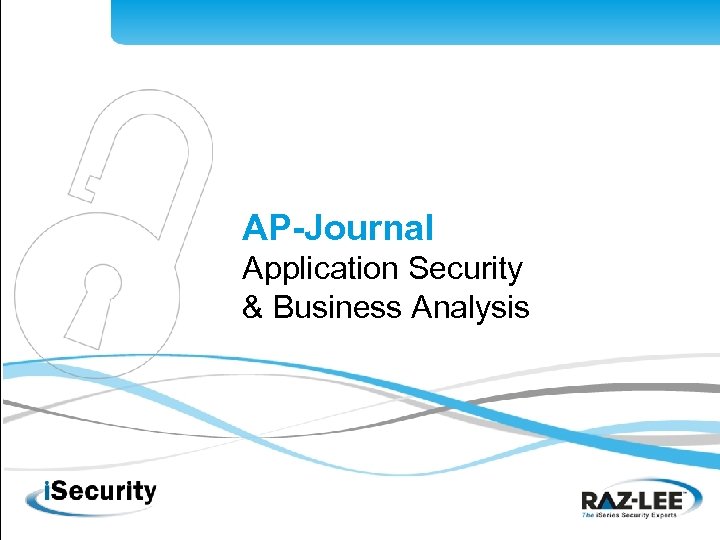 AP-Journal Application Security & Business Analysis 