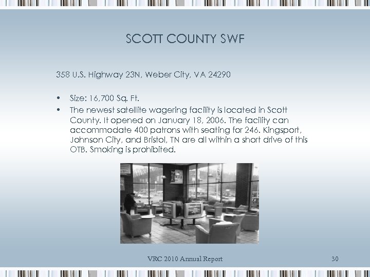 SCOTT COUNTY SWF 358 U. S. Highway 23 N, Weber City, VA 24290 •