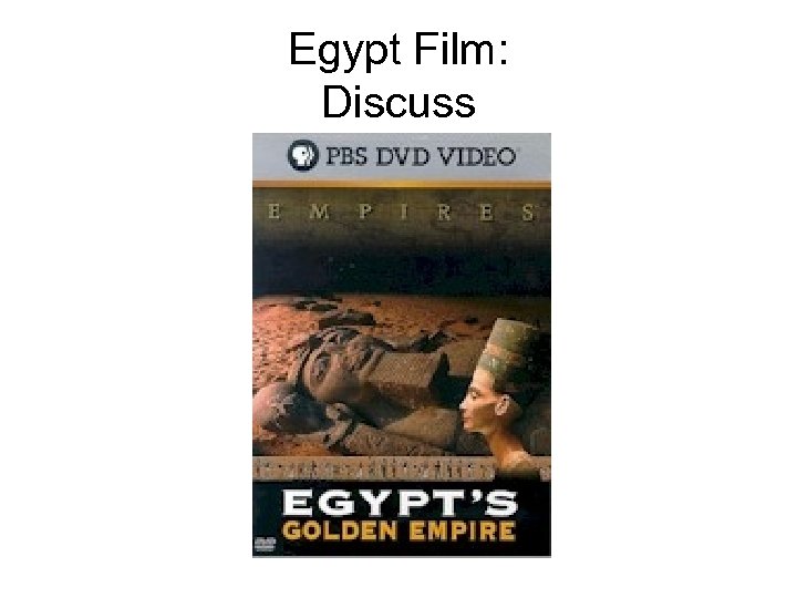 Egypt Film: Discuss 
