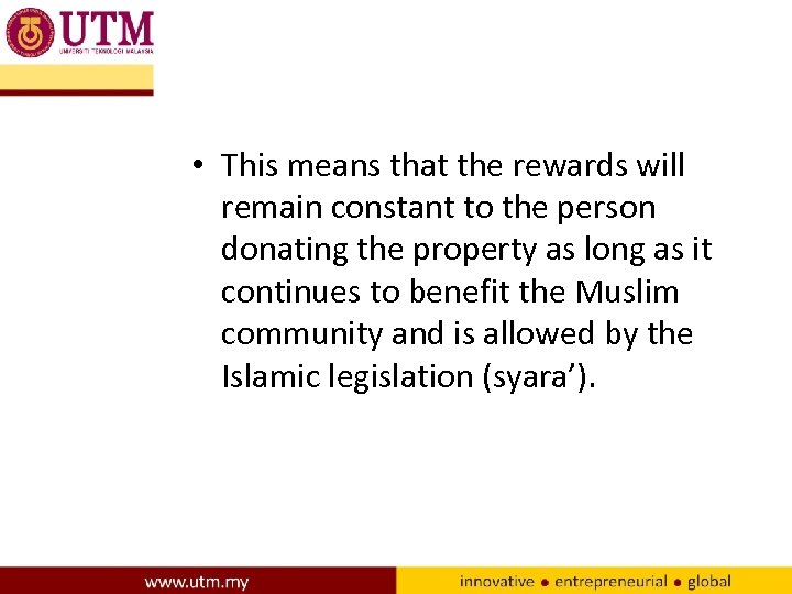  • This means that the rewards will remain constant to the person donating