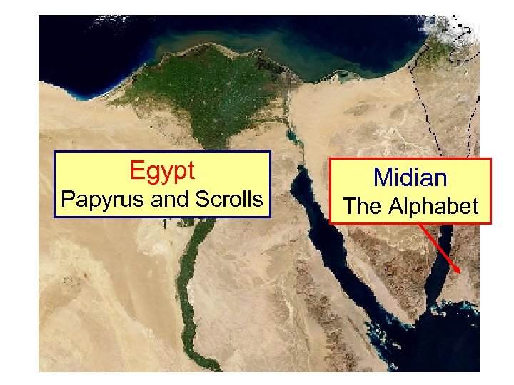 Egypt Papyrus and Scrolls Midian The Alphabet 