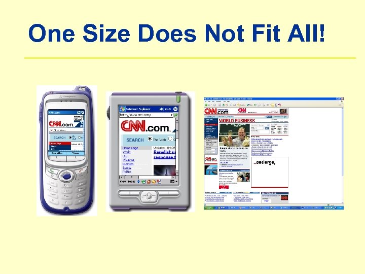 One Size Does Not Fit All! 