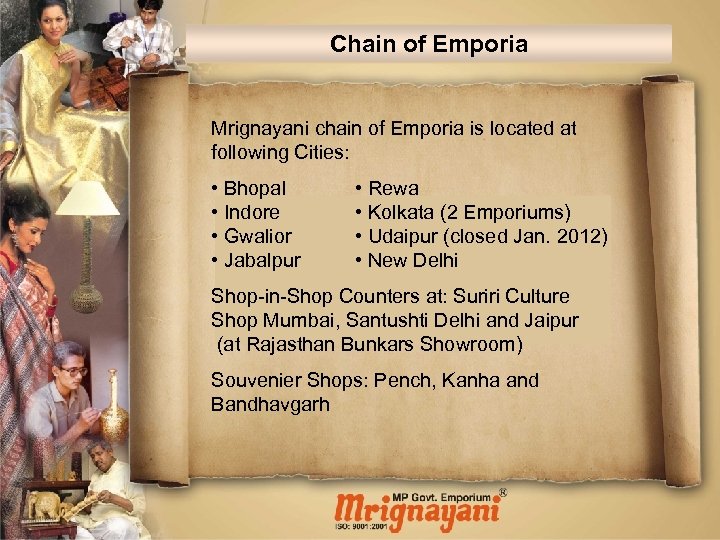 Chain of Emporia Mrignayani chain of Emporia is located at following Cities: • Bhopal