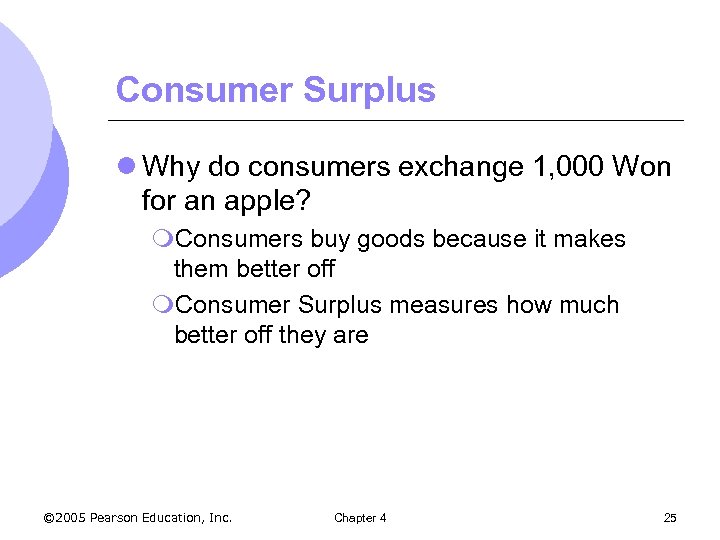 Consumer Surplus l Why do consumers exchange 1, 000 Won for an apple? m.