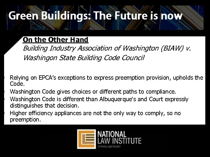 On the Other Hand Building Industry Association of Washington (BIAW) v. Washingon State Building