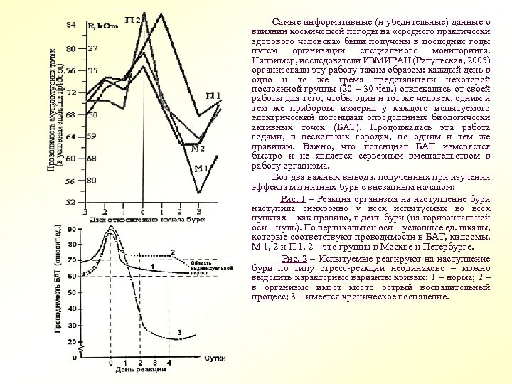 Самые информативные (и убедительные) данные о влиянии космической погоды на «среднего практически здорового