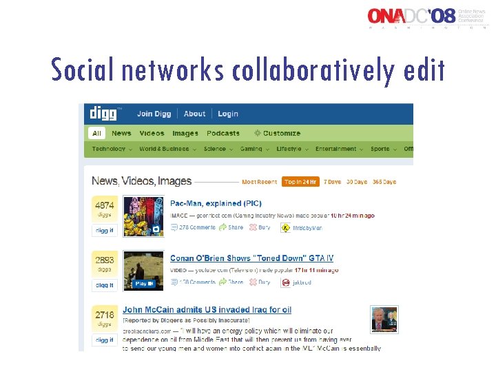 Social networks collaboratively edit 