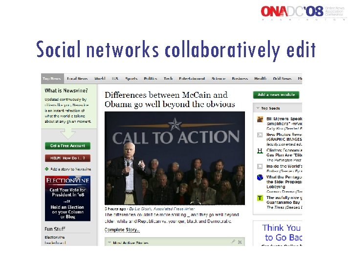Social networks collaboratively edit 