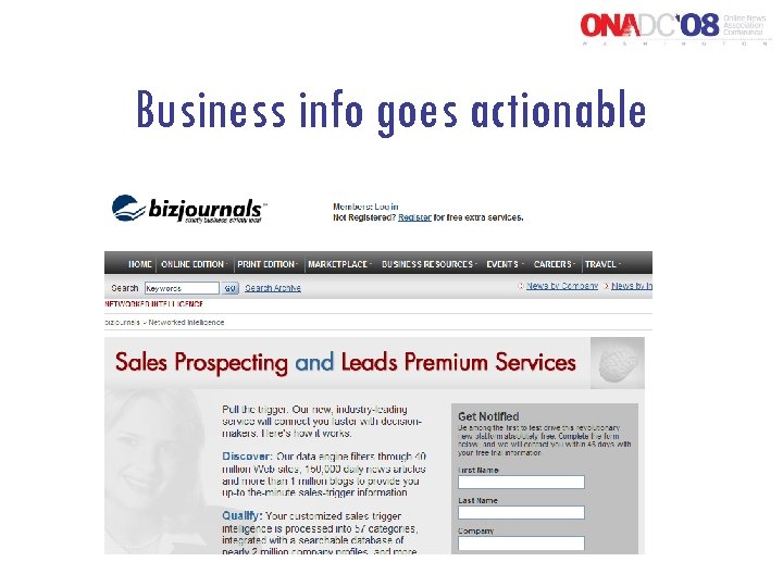 Business info goes actionable 