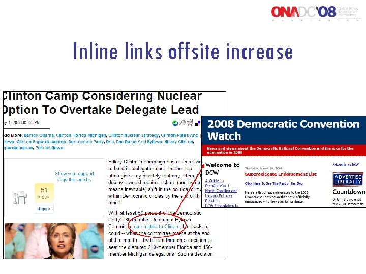 Inline links offsite increase 