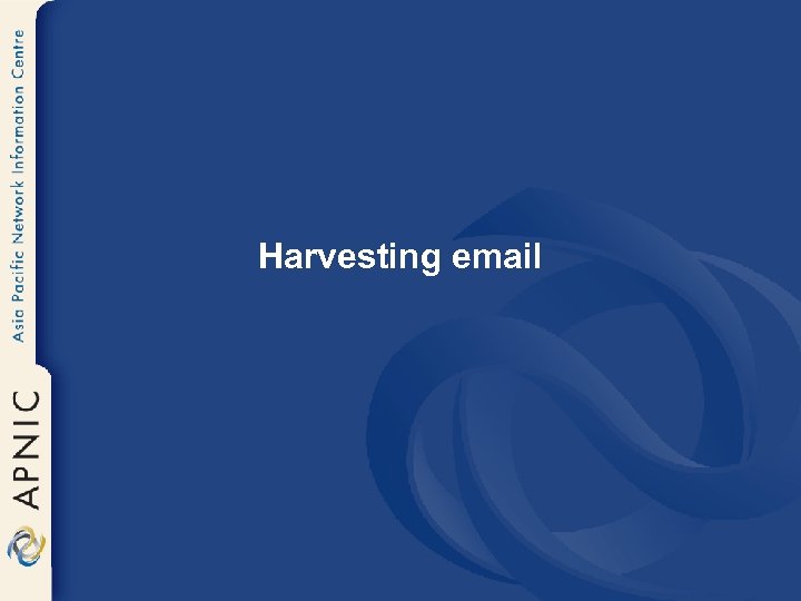 Harvesting email 