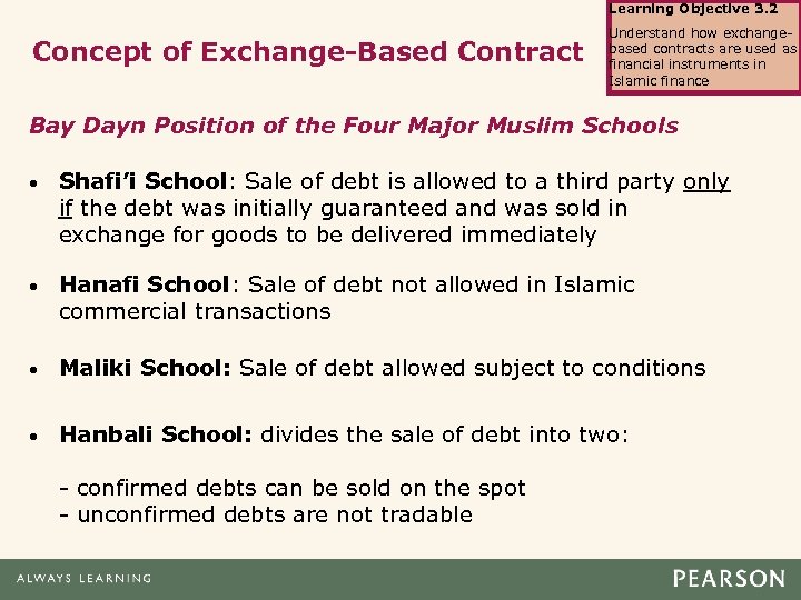 Learning Objective 3. 2 Concept of Exchange-Based Contract Understand how exchangebased contracts are used