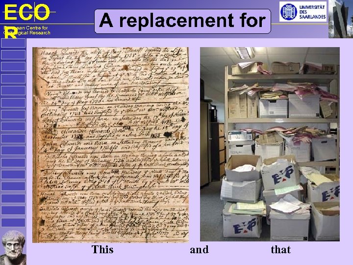 ECO R European Centre for Ontological Research A replacement for This and that 