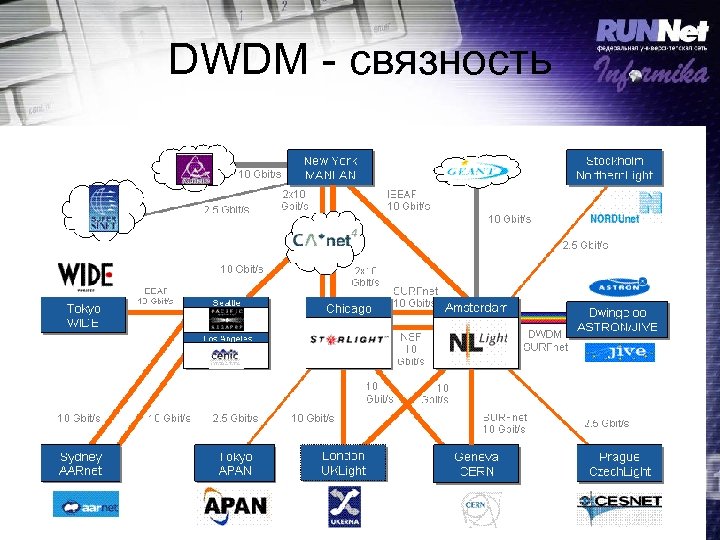 DWDM связность 