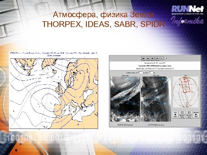 Атмосфера, физика Земли THORPEX, IDEAS, SABR, SPIDR 