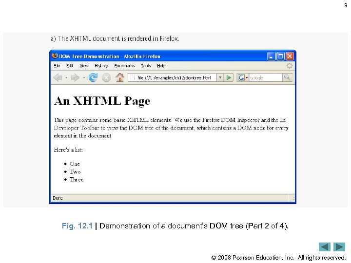 9 Fig. 12. 1 | Demonstration of a document’s DOM tree (Part 2 of