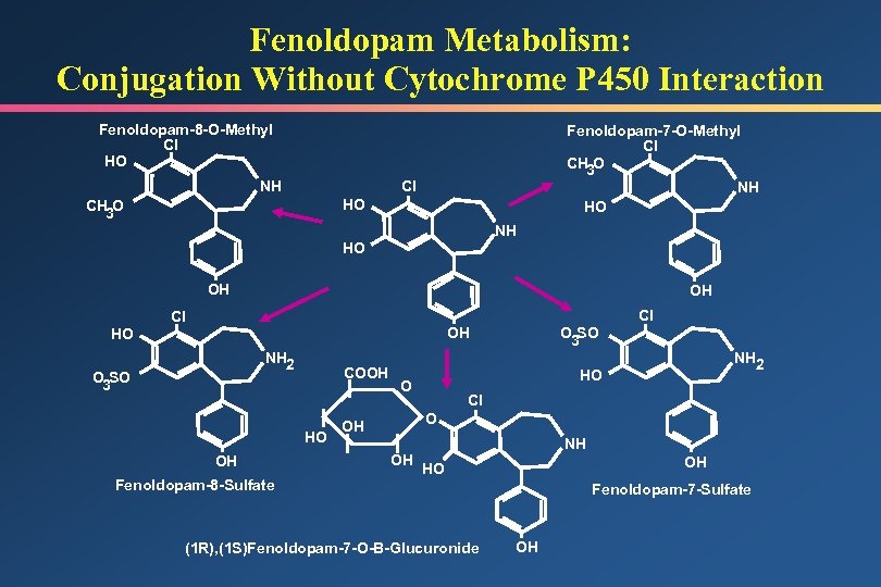 Fenoldopam Metabolism: Conjugation Without Cytochrome P 450 Interaction Fenoldopam-8 -O-Methyl Cl HO NH Fenoldopam-7