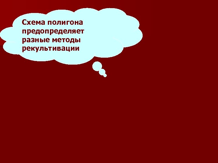 Схема полигона предопределяет разные методы рекультивации 