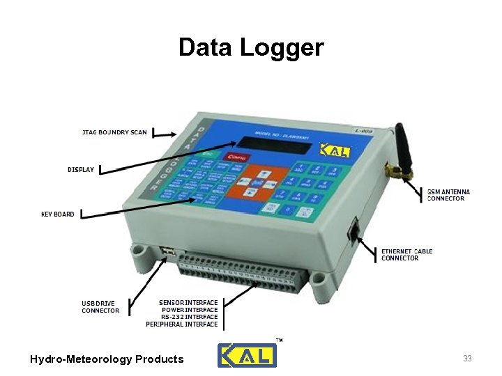 Data Logger Hydro-Meteorology Products 33 