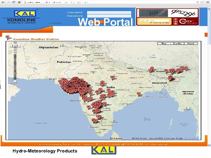 Web Portal Hydro-Meteorology Products 